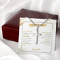 Father Of The Groom - Thank You - Artisan Cross Necklace