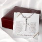 To My Man - My Missing Piece - Artisan Cross Necklace
