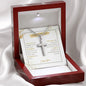 Father Of The Groom - Thank You - Artisan Cross Necklace