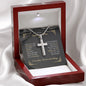 Superhero Father - You Are The World - Artisan Cross Necklace