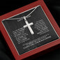 To My Loving Dad - My First Love - Artisan Cross Necklace