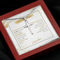 Father Of The Groom - Thank You - Artisan Cross Necklace