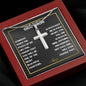 To My Dearest Grandson - Cross Necklace