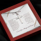 To My Man - My Missing Piece - Artisan Cross Necklace