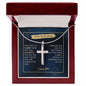 Father Of The Groom - Thank You - Artisan Cross Necklace