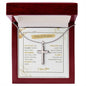 Father Of The Groom - Thank You - Artisan Cross Necklace