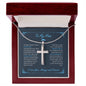 To My Man - My Missing Piece - Artisan Cross Necklace