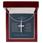 To My Amazing Dad - Happy Father's Day - Artisan Cross Necklace
