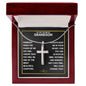 To My Dearest Grandson - Cross Necklace