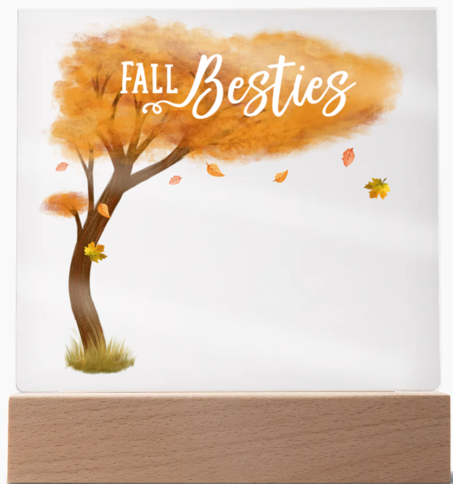 Personalize Acrylic Square Plaque- Friends