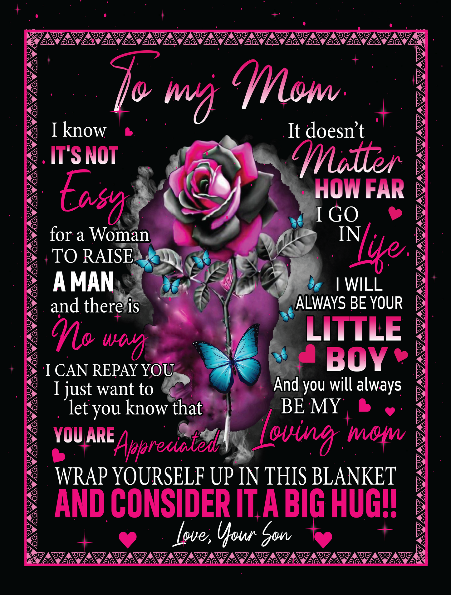 Mom - You Are Appreciated - Blanket From Son