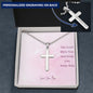 Mom- Personalized Cross Necklace