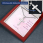Mom- Personalized Cross Necklace