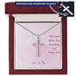Mom- Personalized Cross Necklace