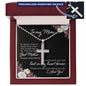 Mom - Personalized Cross Necklace