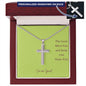 Faith- Personalized Cross Necklace