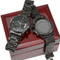 To My Husband-Engraved Design Black Chronograph Watch