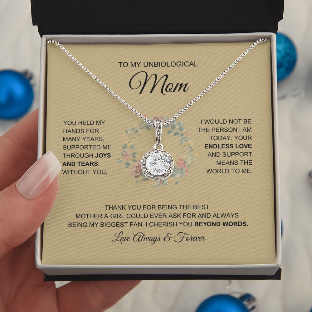 Unbiological Mom - Beyond Words - Eternal Hope Necklace