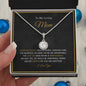 To My Loving Mom - My Love And Gratitude - Eternal Hope Necklace