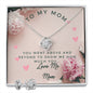 Mom- Love Knot Earring & Necklace Set