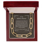 To My Military Spouse - Our Hero - Forever Linked Necklace