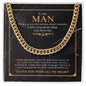 To My Man - I Love You More - Cuban Link Chain