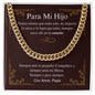 Para Mi Hijo - Siempre Y Para Siempre - Cuban Link Chain