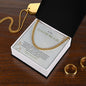 Love Of My Life - Happy Anniversary - Cuban Link Chain