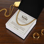 To My Son - Do Your Best - Cuban Link Chain