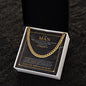 To My Man - I Love You More - Cuban Link Chain
