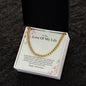 Love Of My Life - Happy Anniversary - Cuban Link Chain