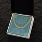 To My Son - Do Your Best - Cuban Link Chain
