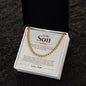 To My Son - Do Your Best - Cuban Link Chain