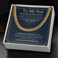 To My Son - Do Your Best - Cuban Link Chain