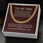 To My Son - Do Your Best - Cuban Link Chain