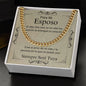 Para Mi Esposo - Amor De Mi Vida - Cuban Link Chain