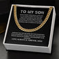 To My Son - Do Your Best - Cuban Link Chain