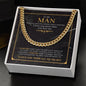 To My Man - I Love You More - Cuban Link Chain