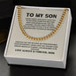 To My Son - Do Your Best - Cuban Link Chain