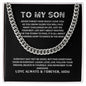 To My Son - Do Your Best - Cuban Link Chain