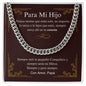 Para Mi Hijo - Siempre Y Para Siempre - Cuban Link Chain