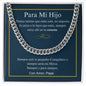 Para Mi Hijo - Siempre Y Para Siempre - Cuban Link Chain