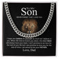 To My Son - Believe In Yourself - Cuban Link Chain