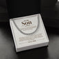 To My Son - Do Your Best - Cuban Link Chain
