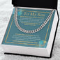 To My Son - Do Your Best - Cuban Link Chain