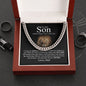 To My Son - Believe In Yourself - Cuban Link Chain