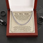 To My Son - Do Your Best - Cuban Link Chain