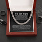 To My Son - Do Your Best - Cuban Link Chain