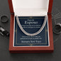 Para Mi Esposo - Amor De Mi Vida - Cuban Link Chain