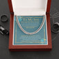 To My Son - Do Your Best - Cuban Link Chain